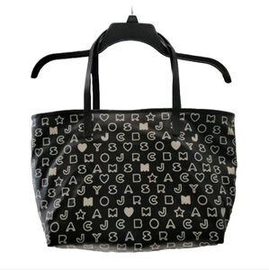 Marc by Marc Jacobs monogrammed PVC leather strap tote bag